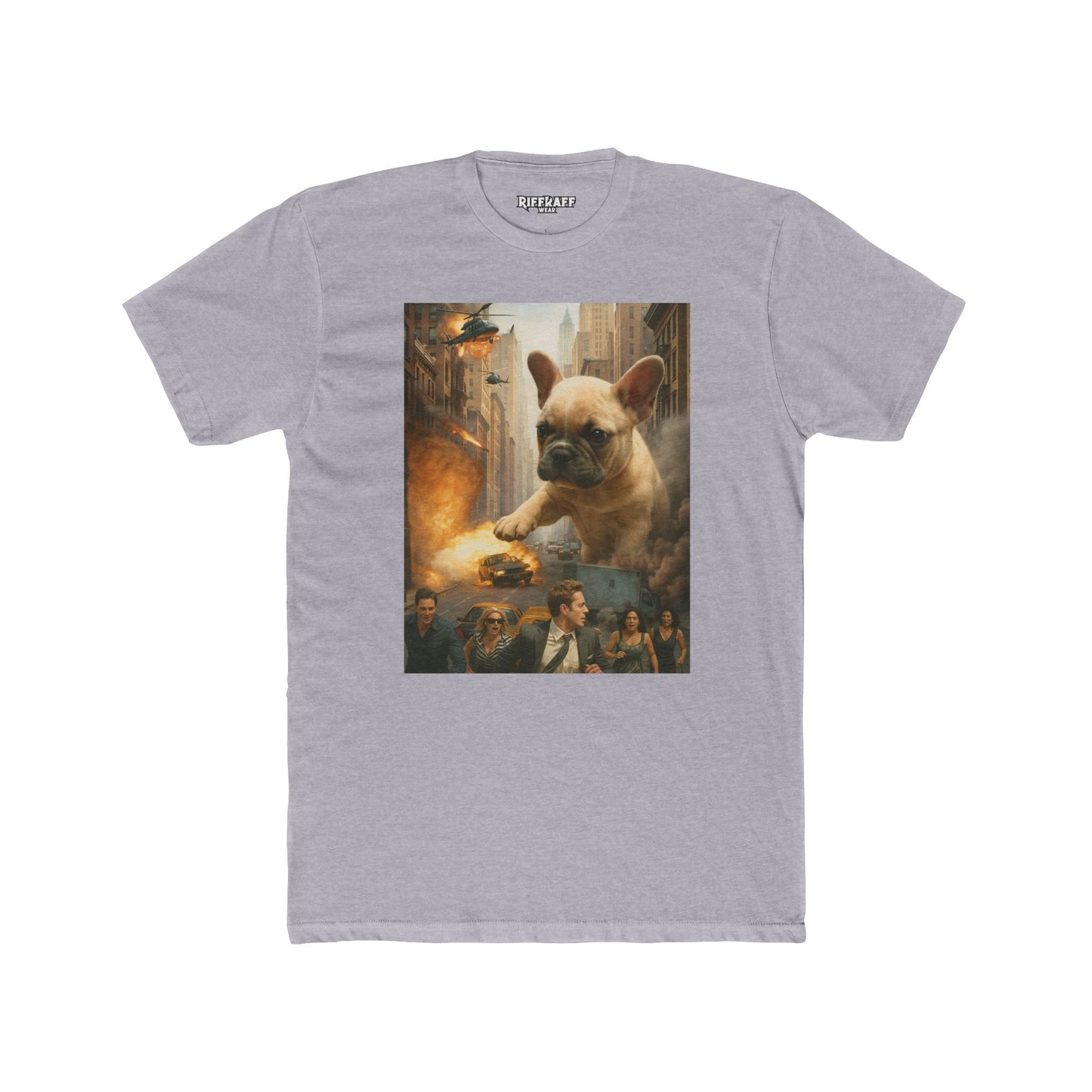 Epic French Bulldog Graphic Tee - Unisex Cotton Crew Shirt - Riff Raff Wear