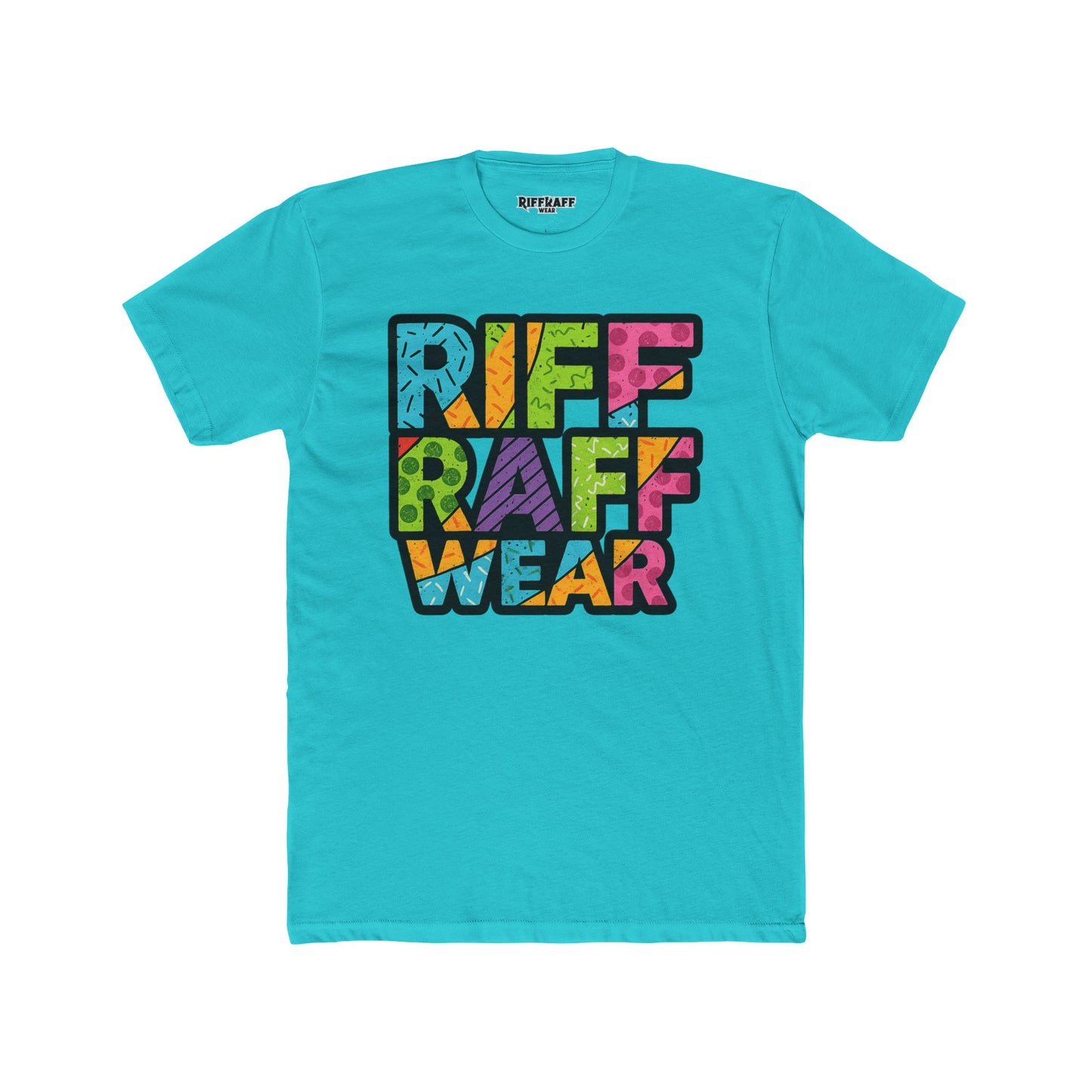 Riff Raff Wear Unisex Cotton Crew Tee - Colorful Graphic T-Shirt for Casual Style