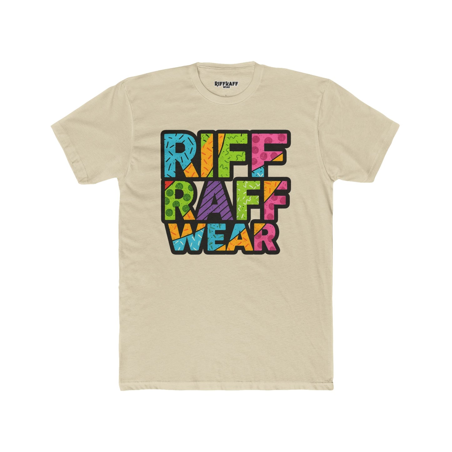 Riff Raff Wear Unisex Cotton Crew Tee - Colorful Graphic T-Shirt for Casual Style