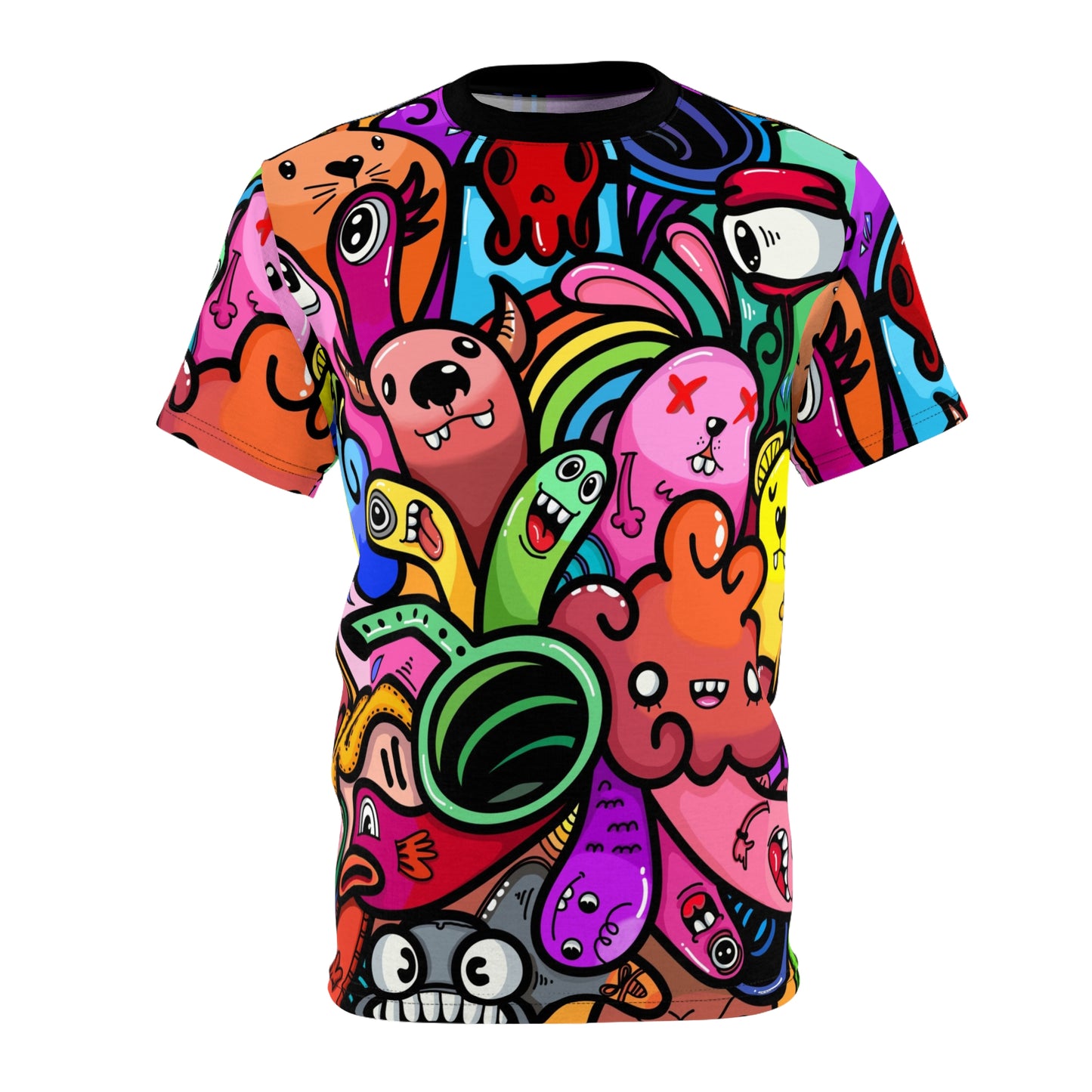 Streetwear - Doodles - Unisex Cut & Sew Tee (AOP) - Riff Raff Wear