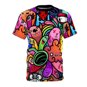 Streetwear - Doodles - Unisex Cut & Sew Tee (AOP) - Riff Raff Wear