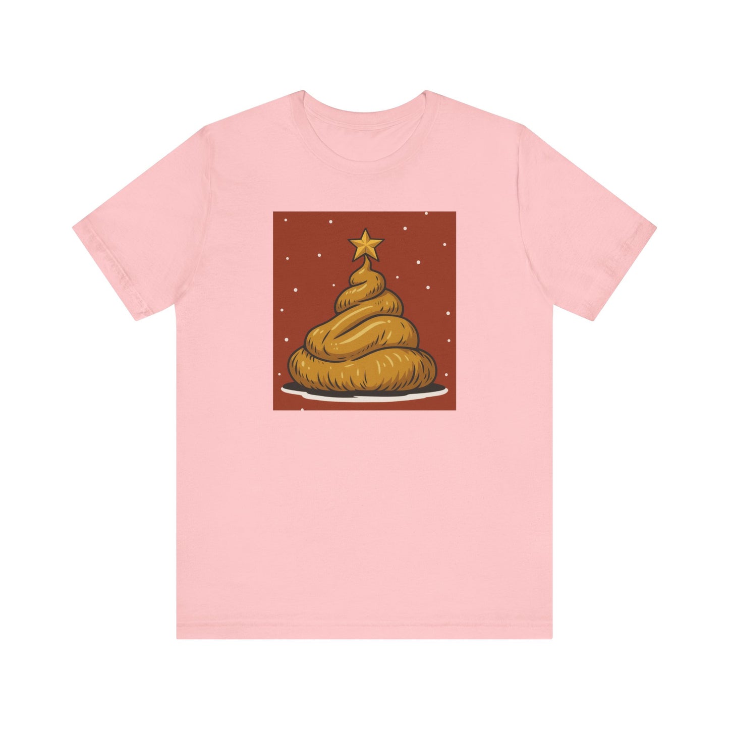 Funny Christmas Poop Tee, Unisex Short Sleeve T-Shirt, Holiday Humor Shirt, Christmas Gift, Graphic Tee, Quirky Xmas Apparel - Riff Raff Wear