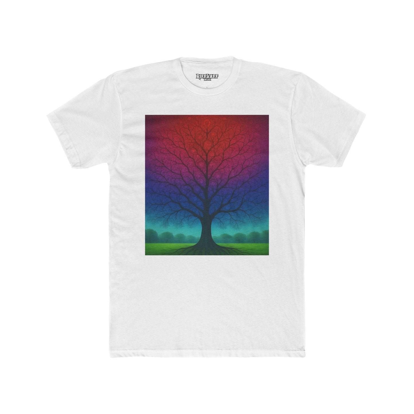 Colorful Tree Art Unisex Tee, Nature Lover Gift, Casual Wear, Bohemian Style - Riff Raff Wear