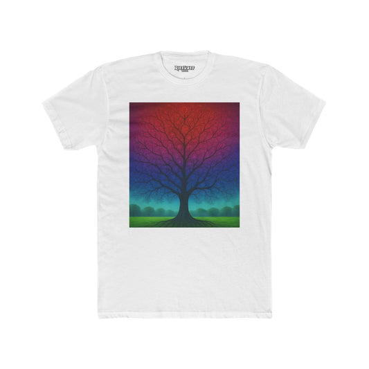 Colorful Tree Art Unisex Tee, Nature Lover Gift, Casual Wear, Bohemian Style - Riff Raff Wear