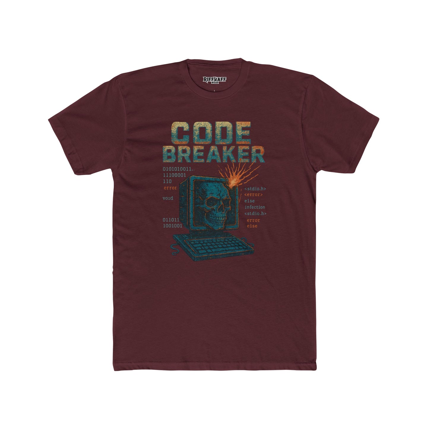 Unisex Cotton Crew Tee - Code Breaker Graphic Tee for Tech Lovers