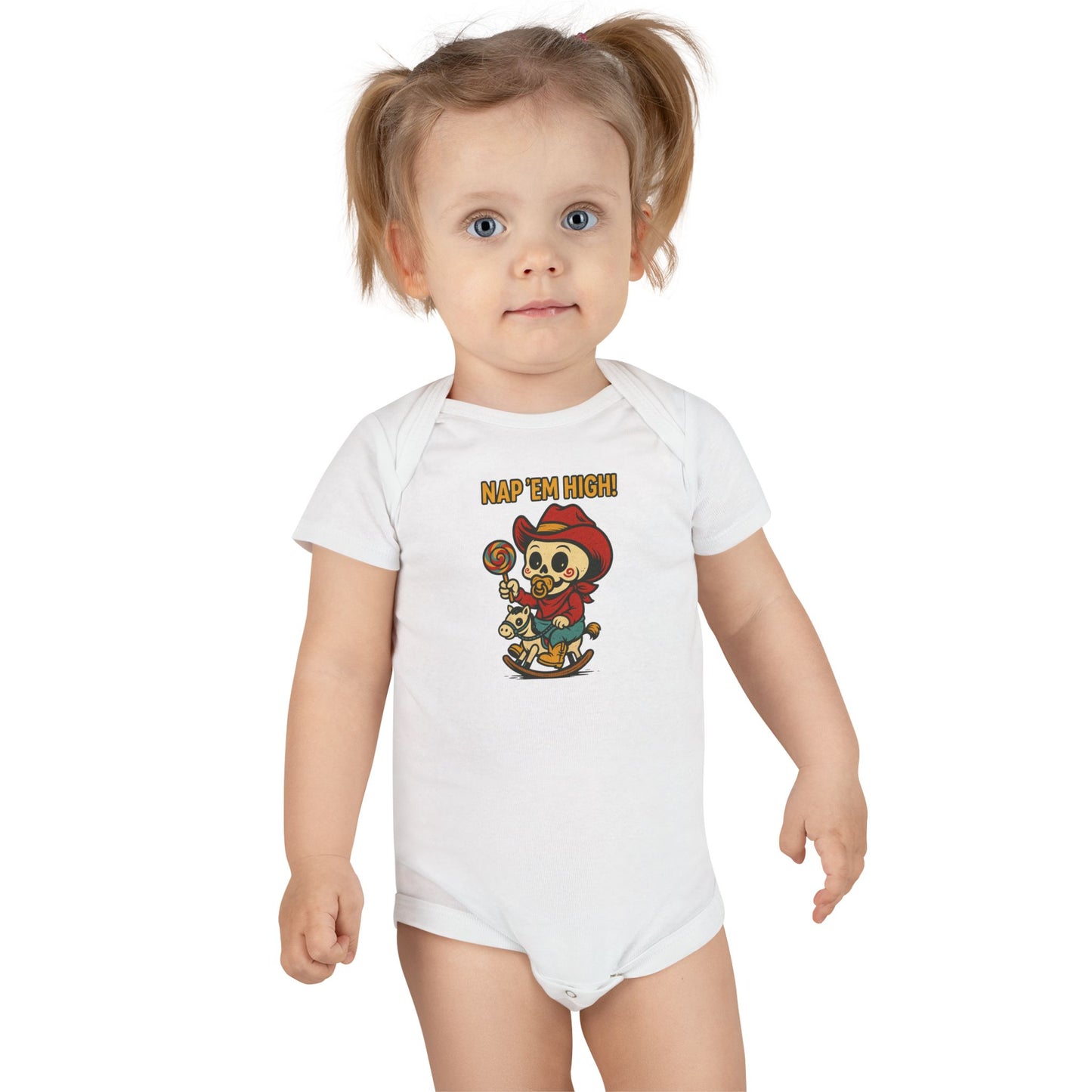 Cute Baby Onesie with Nap 'Em High Design, Infant Bodysuit, Funny Baby Clothes, Unisex Baby Outfit, Gift for New Parents