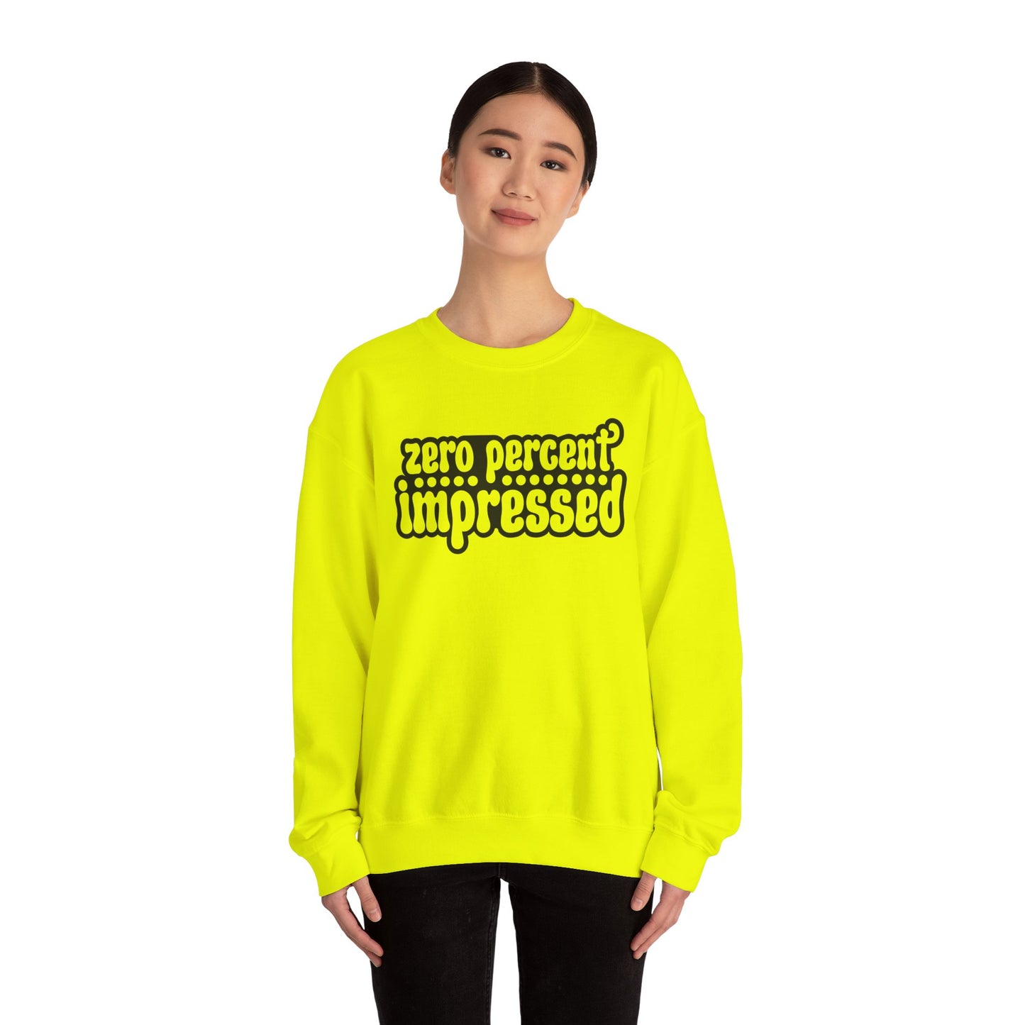 Unisex Heavy Blend™ Crewneck Sweatshirt - "Zero Percent Impressed" - Riff Raff Wear