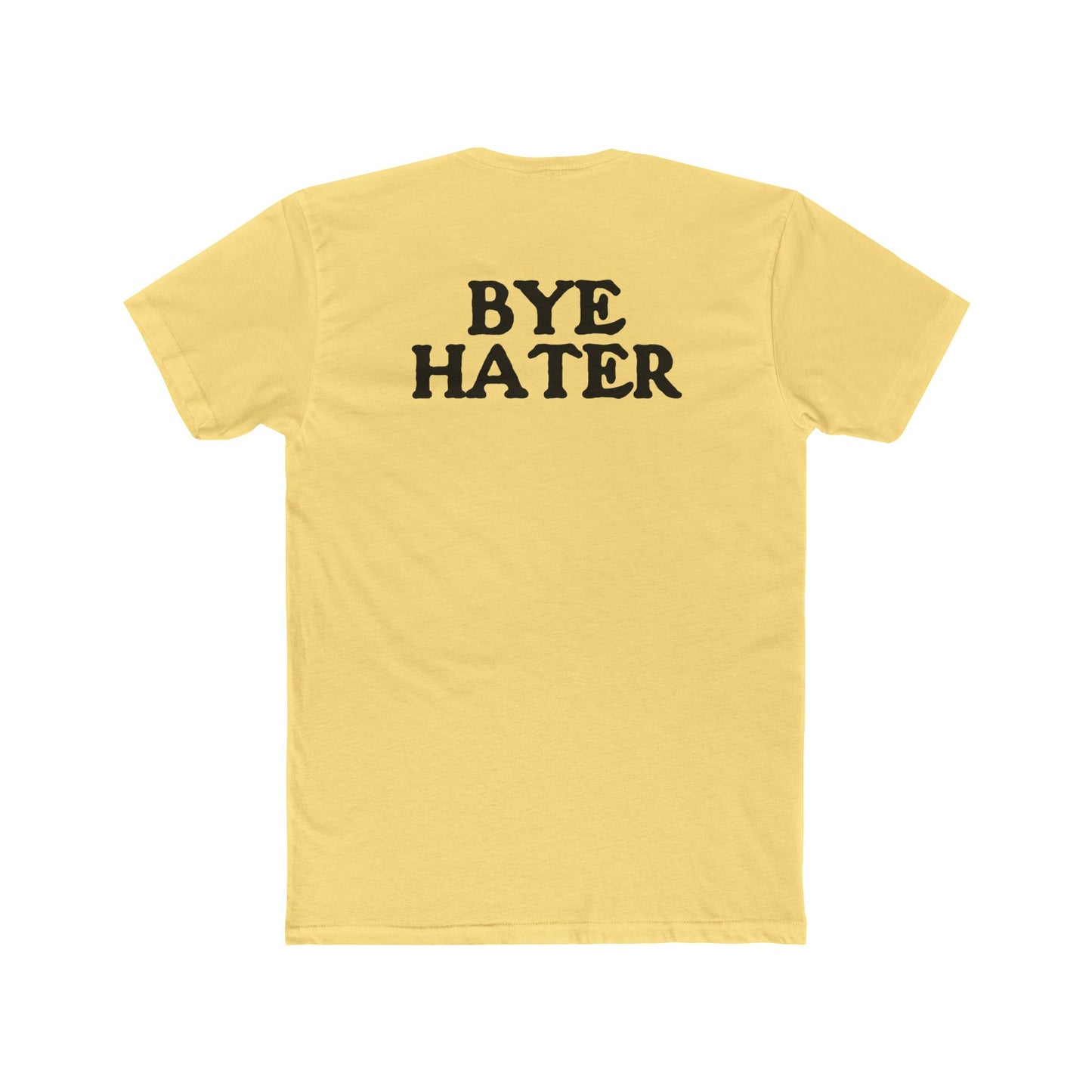 Unisex Cotton Crew Tee - "Hi Hater, Bye Hater" Graphic Shirt - Riff Raff Wear