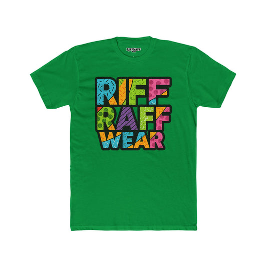 Riff Raff Wear Unisex Cotton Crew Tee - Colorful Graphic T-Shirt for Casual Style