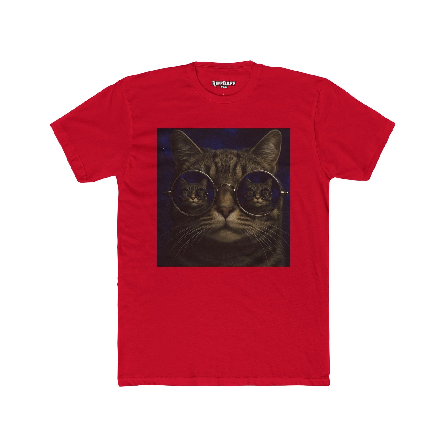 Cool Cat Unisex Cotton Crew Tee - Fun Pet Lover Shirt - Riff Raff Wear