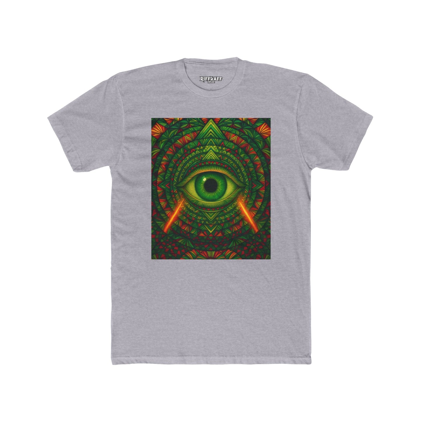 Psychedelic Eye Unisex Cotton Crew Tee - Riff Raff Wear