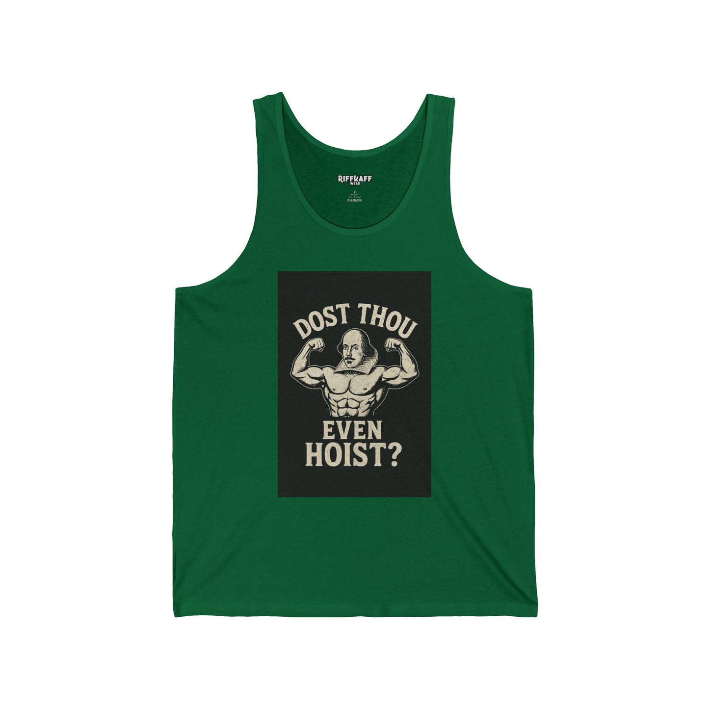 Dost Thou Even Hoist? - Unisex Jersey Tank for Fitness Enthusiasts - Riff Raff Wear