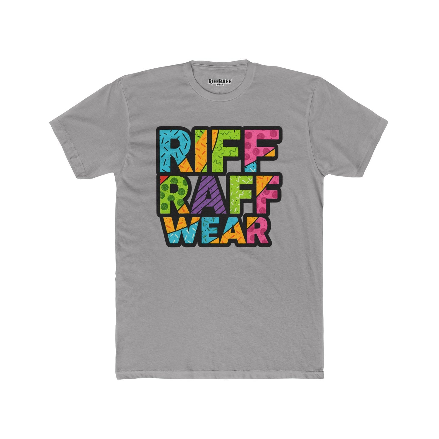 Riff Raff Wear Unisex Cotton Crew Tee - Colorful Graphic T-Shirt for Casual Style