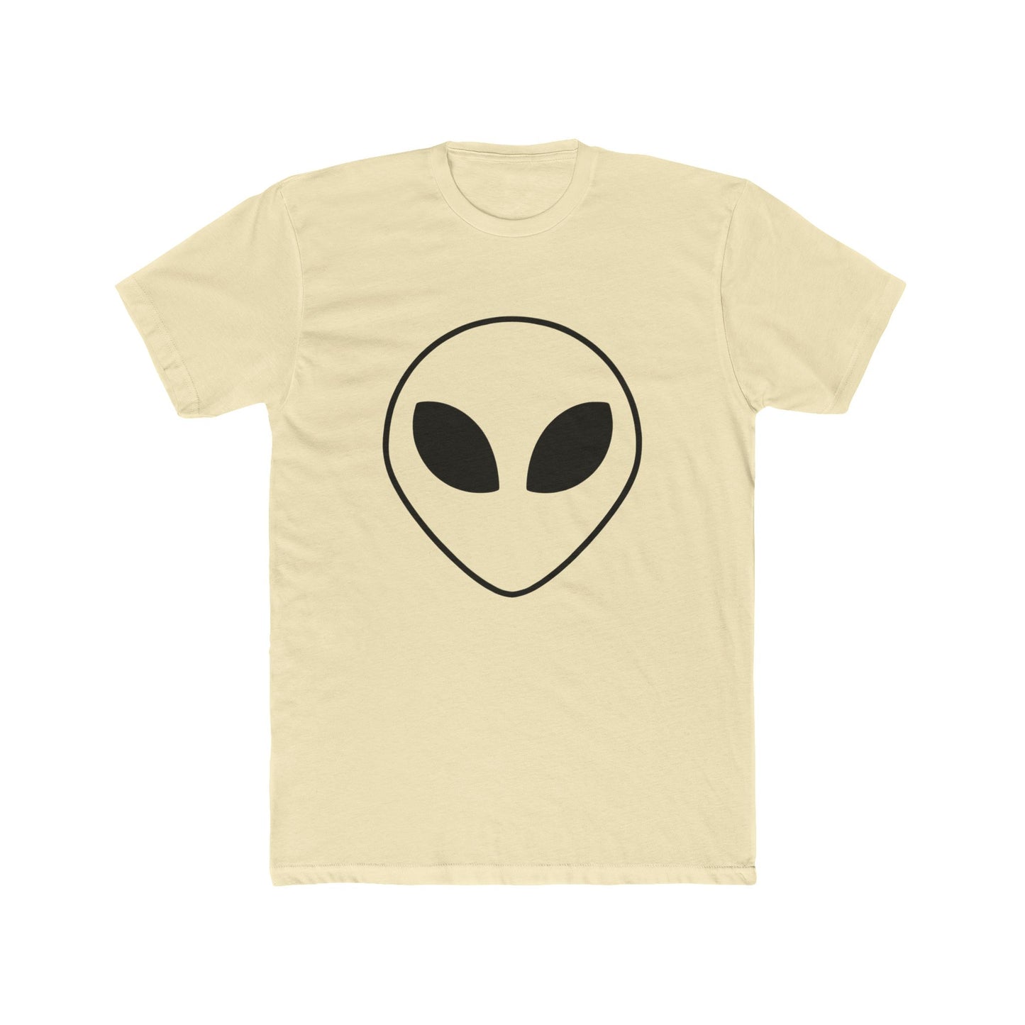 Alien Face Unisex Cotton Crew Tee - UFO Enthusiasts - Riff Raff Wear