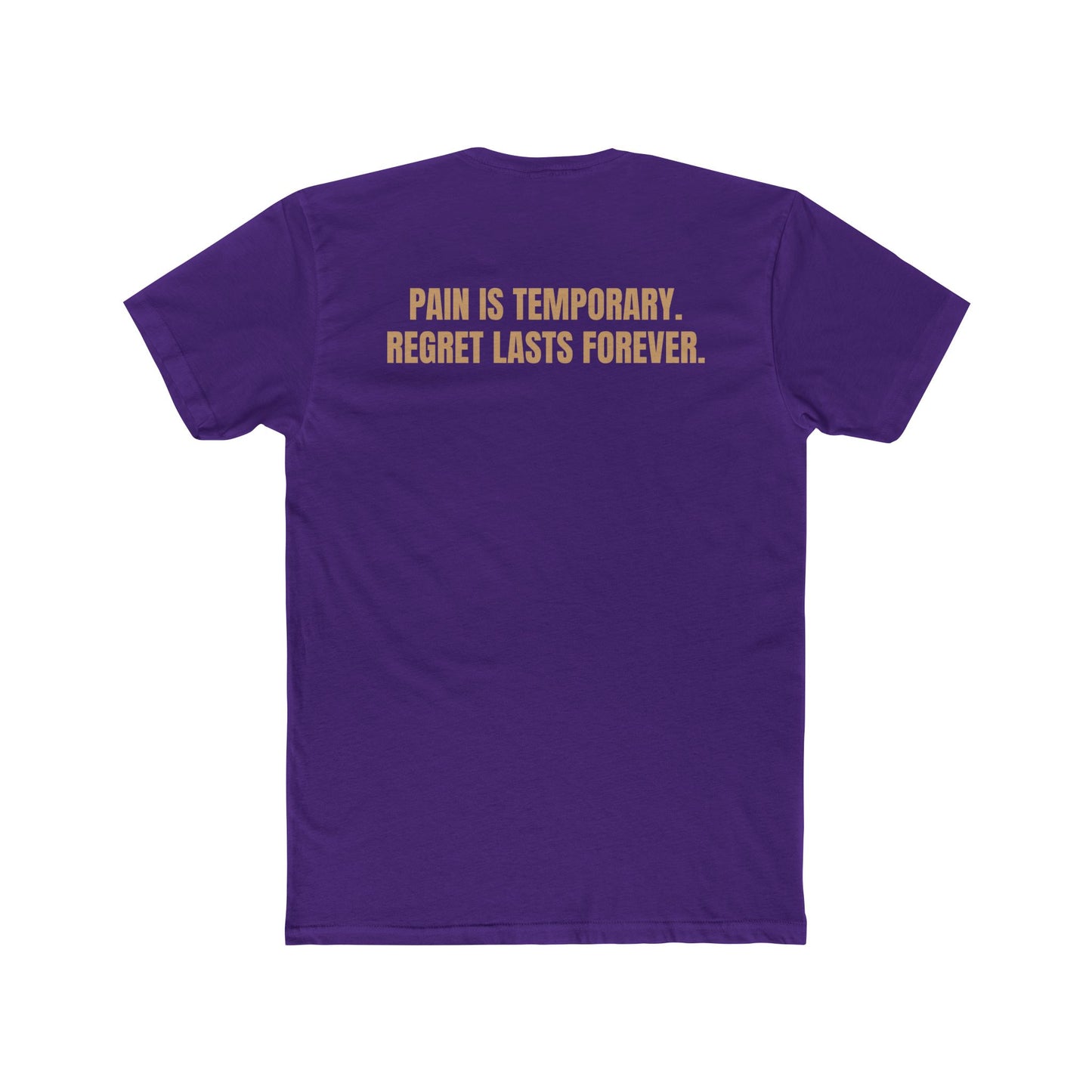 Motivational Fitness Crew Tee - Flexecution & Pain is Temporary Design - Riff Raff Wear