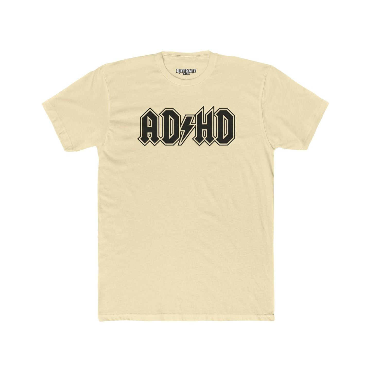 ADHD Unisex Cotton Crew Tee - Cool Graphic Tee for Casual Wear - Logo Pardoy Series - Riff Raff Wear