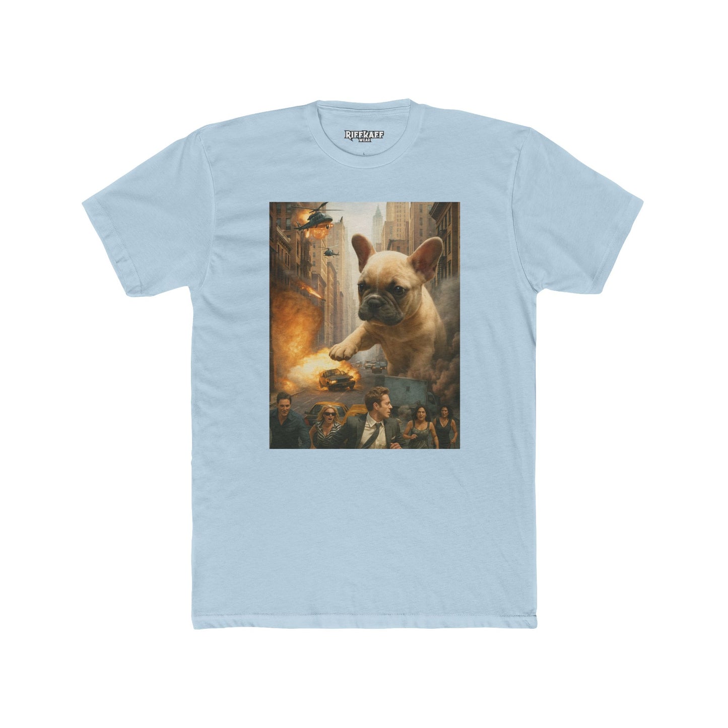 Epic French Bulldog Graphic Tee - Unisex Cotton Crew Shirt - Riff Raff Wear