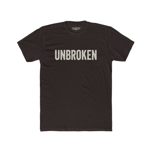 Unisex Cotton Crew Tee - UNBROKEN Inspirational Shirt - Riff Raff Wear Fitness