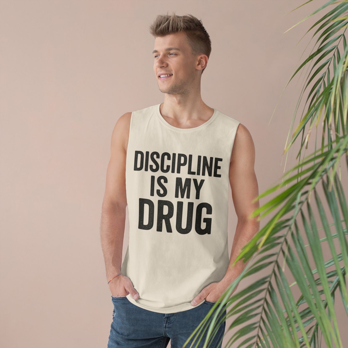 Discipline Is My Drug Unisex Tank Top - Motivational Fitness Apparel - Riff Raff Wear