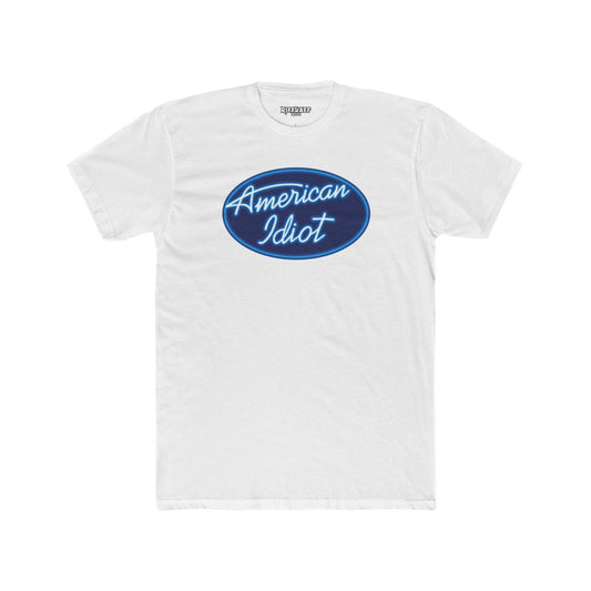 Unisex Cotton Crew Tee - American Idiot Graphic T-Shirt - Logo Parody Series - Riff Raff Wear