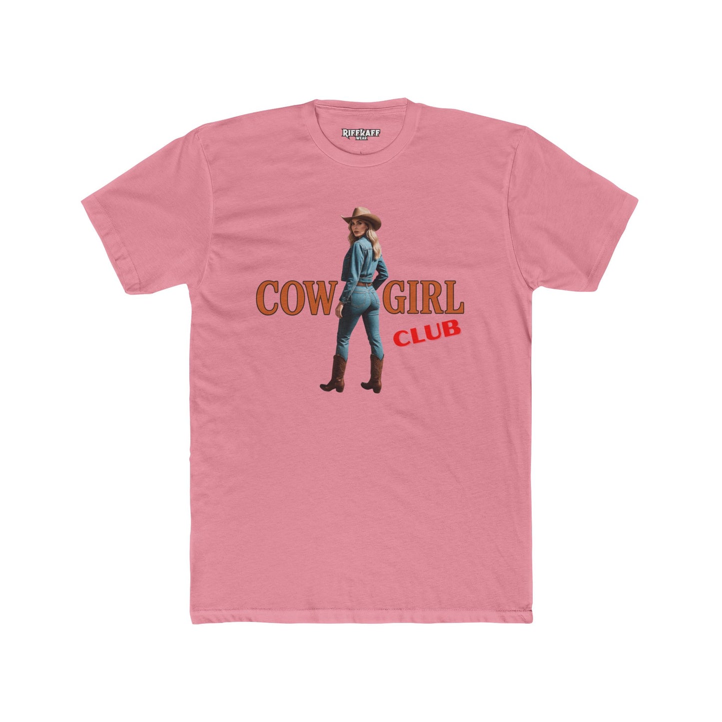 Vintage Cowgirl Graphic Unisex Cotton Crew Tee - Riff Raff Wear