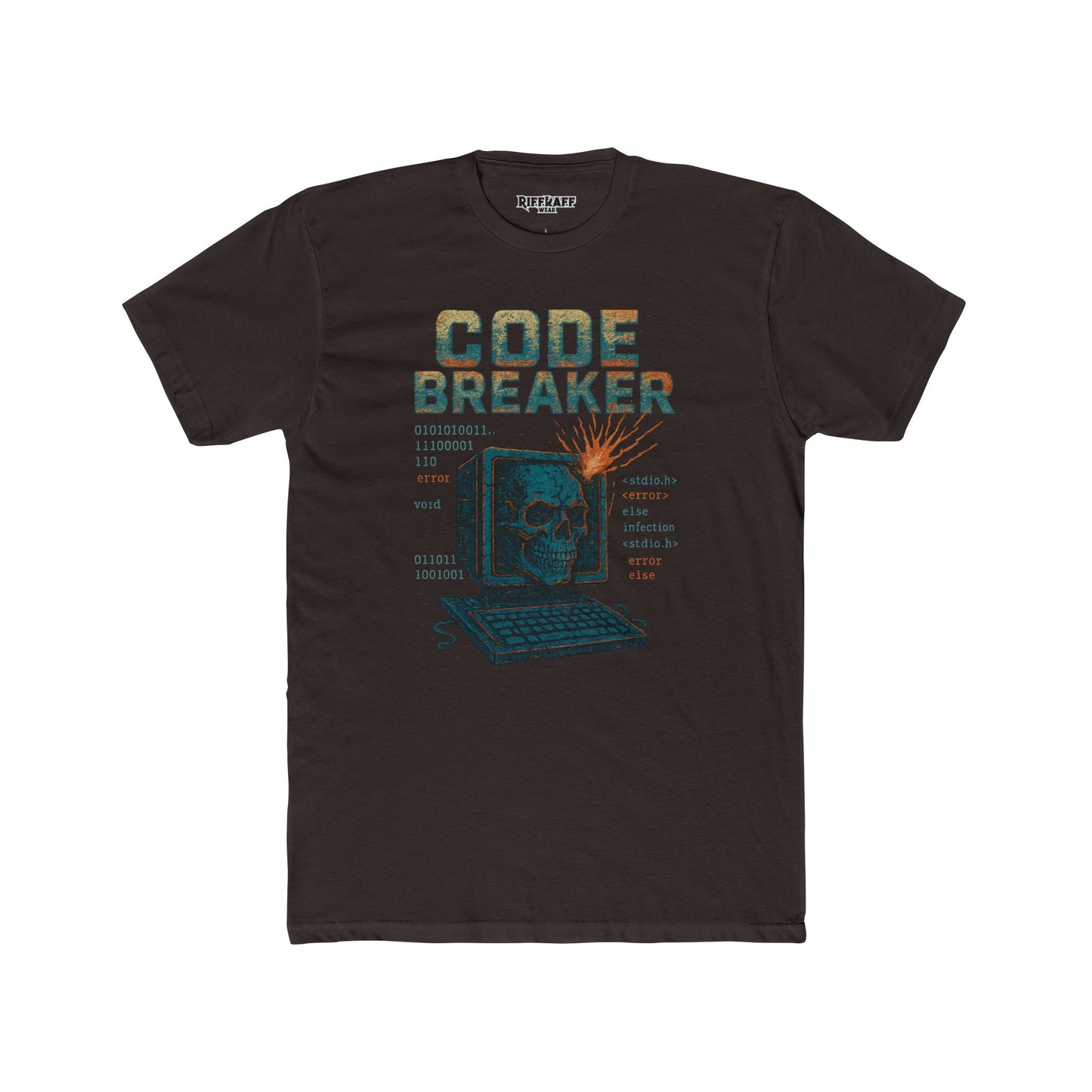 Unisex Cotton Crew Tee - Code Breaker Graphic Tee for Tech Lovers