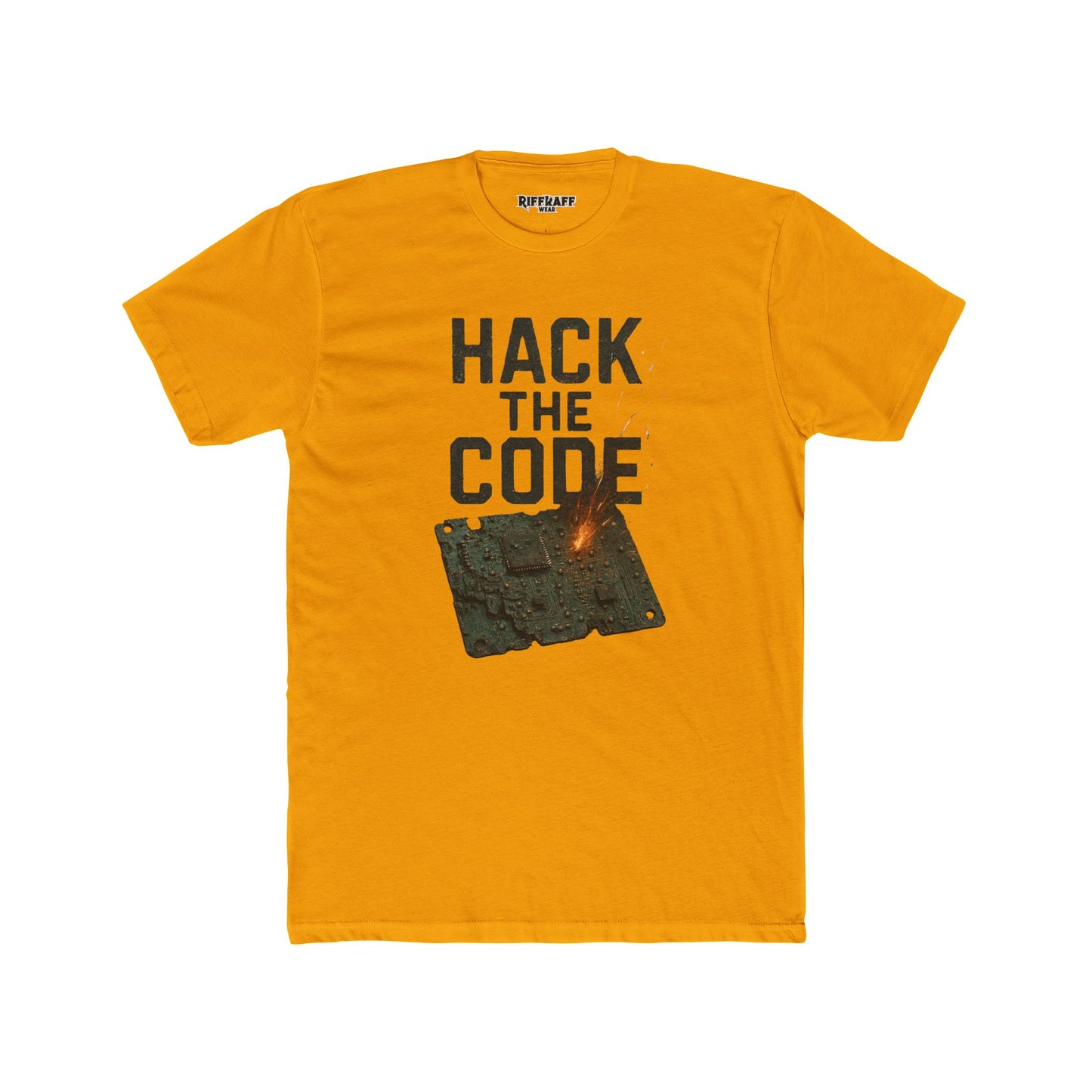 Hack the Code Unisex Cotton Crew Tee - Stylish Programmer Shirt - Riff Raff Wear