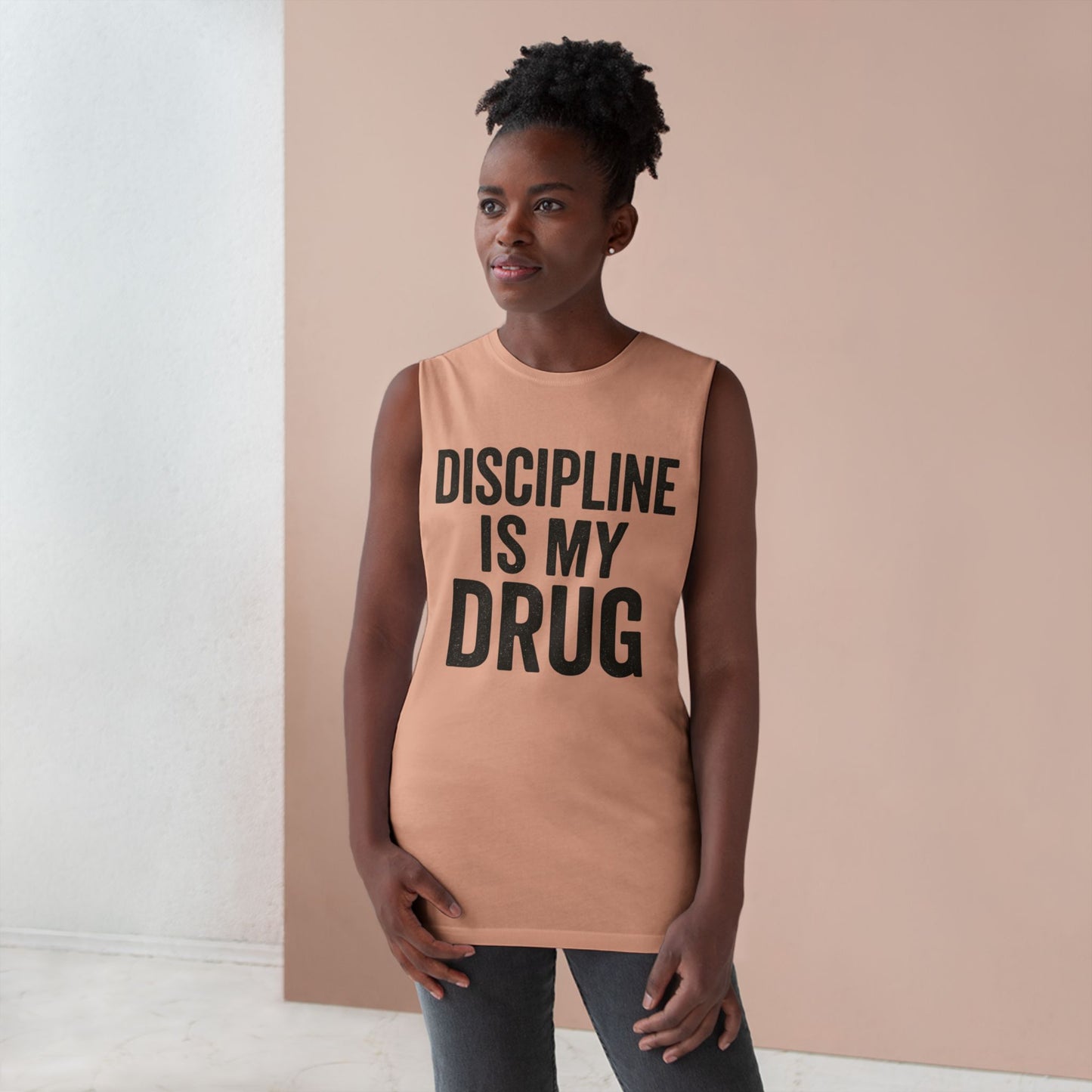 Discipline Is My Drug Unisex Tank Top - Motivational Fitness Apparel - Riff Raff Wear