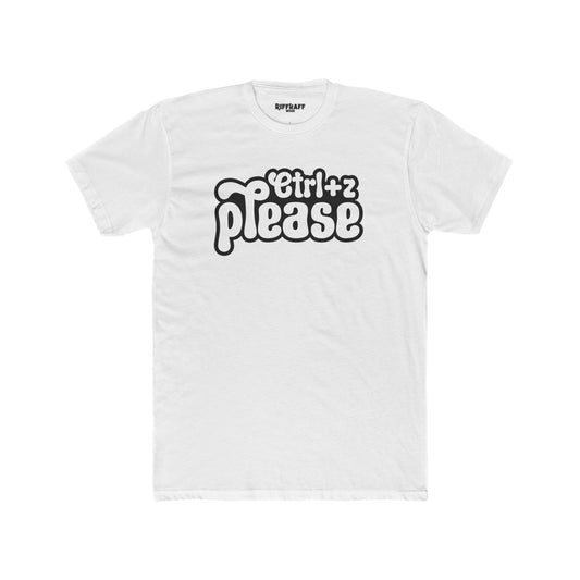 Retro Graphic Crew Tee - 'Ctrl+Z Please' - Riff Raff Wear