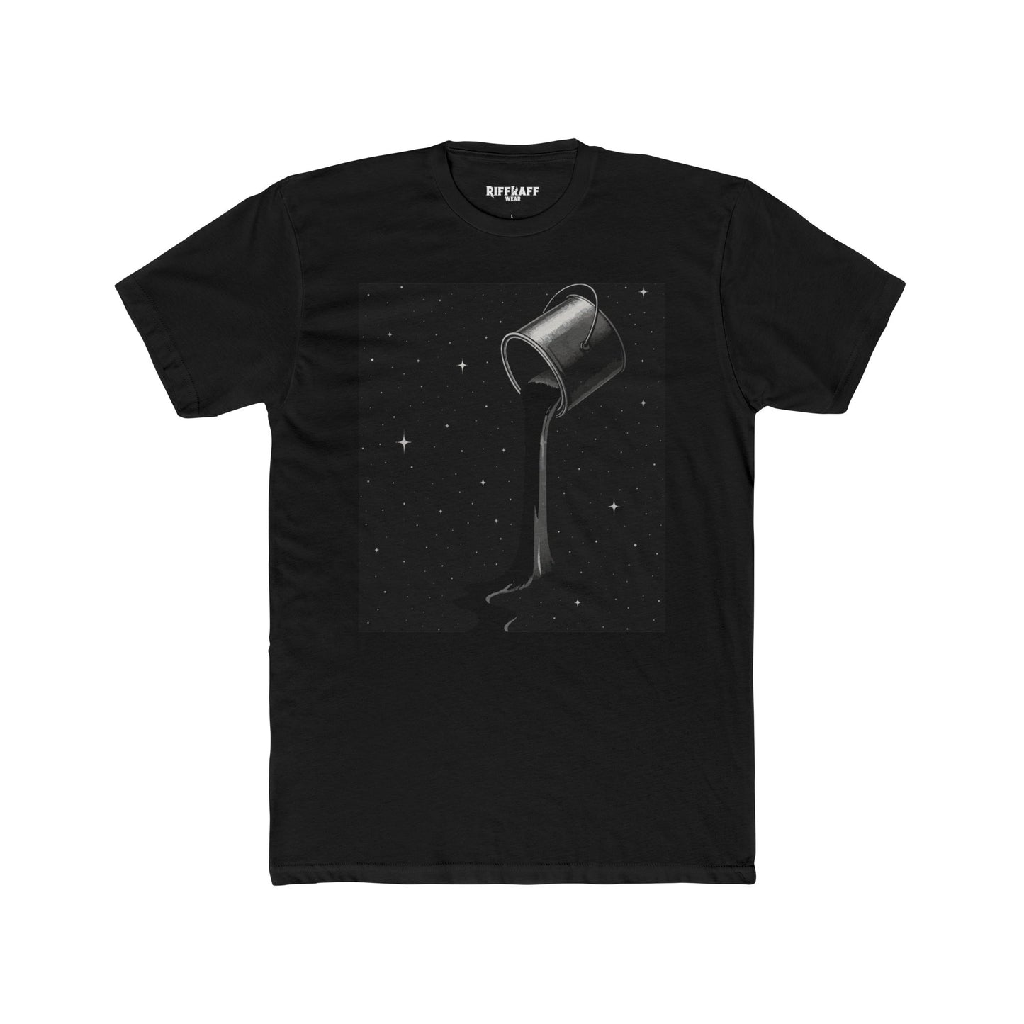 Cosmic Milk Unisex Cotton Crew Tee - Creative Graphic T-Shirt for Art Lovers - Riff Raff Wear