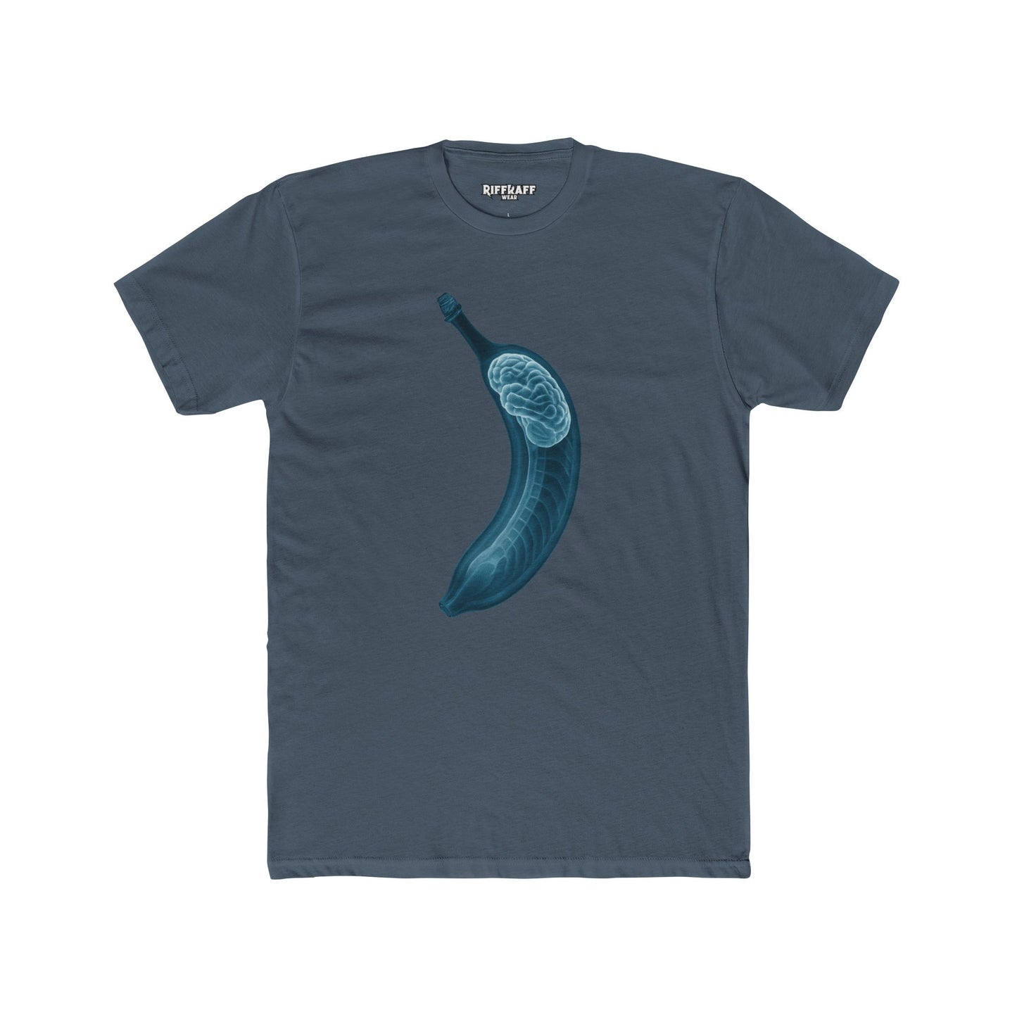 Funny Unisex Cotton Crew Tee - Brainy Banana Design - Riff Raff Wear