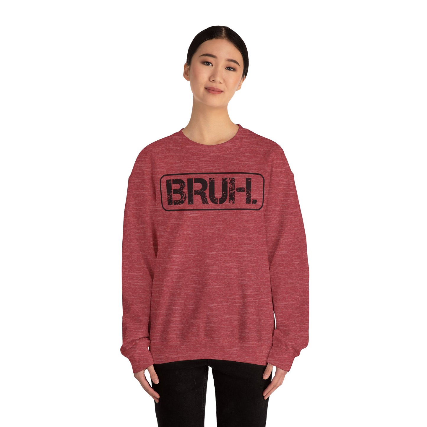 Bruh. Unisex Heavy Blend™ Crewneck Sweatshirt - Riff Raff Wear
