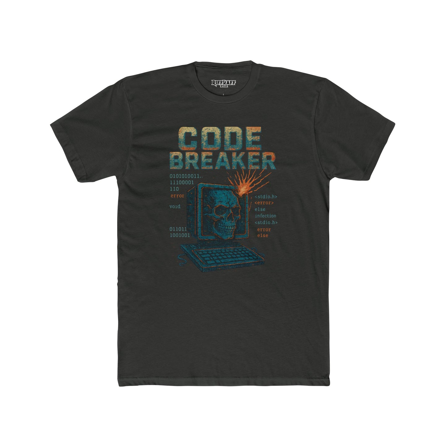 Unisex Cotton Crew Tee - Code Breaker Graphic Tee for Tech Lovers