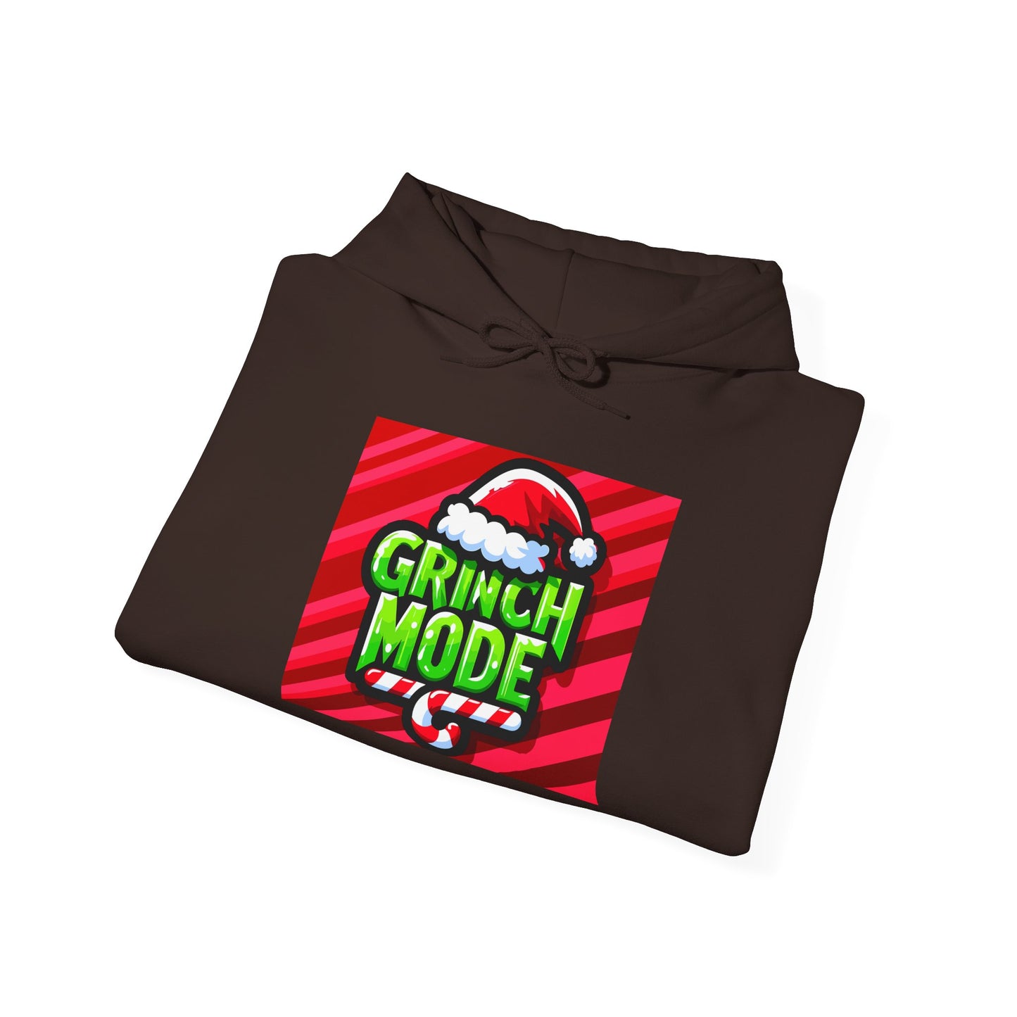 Festive Grinch Mode Hoodie - Cozy Holiday Apparel, Christmas Gift, Unisex Sweatshirt, Fun Winter Wear, Gift for Grinch Lovers - Riff Raff Wear