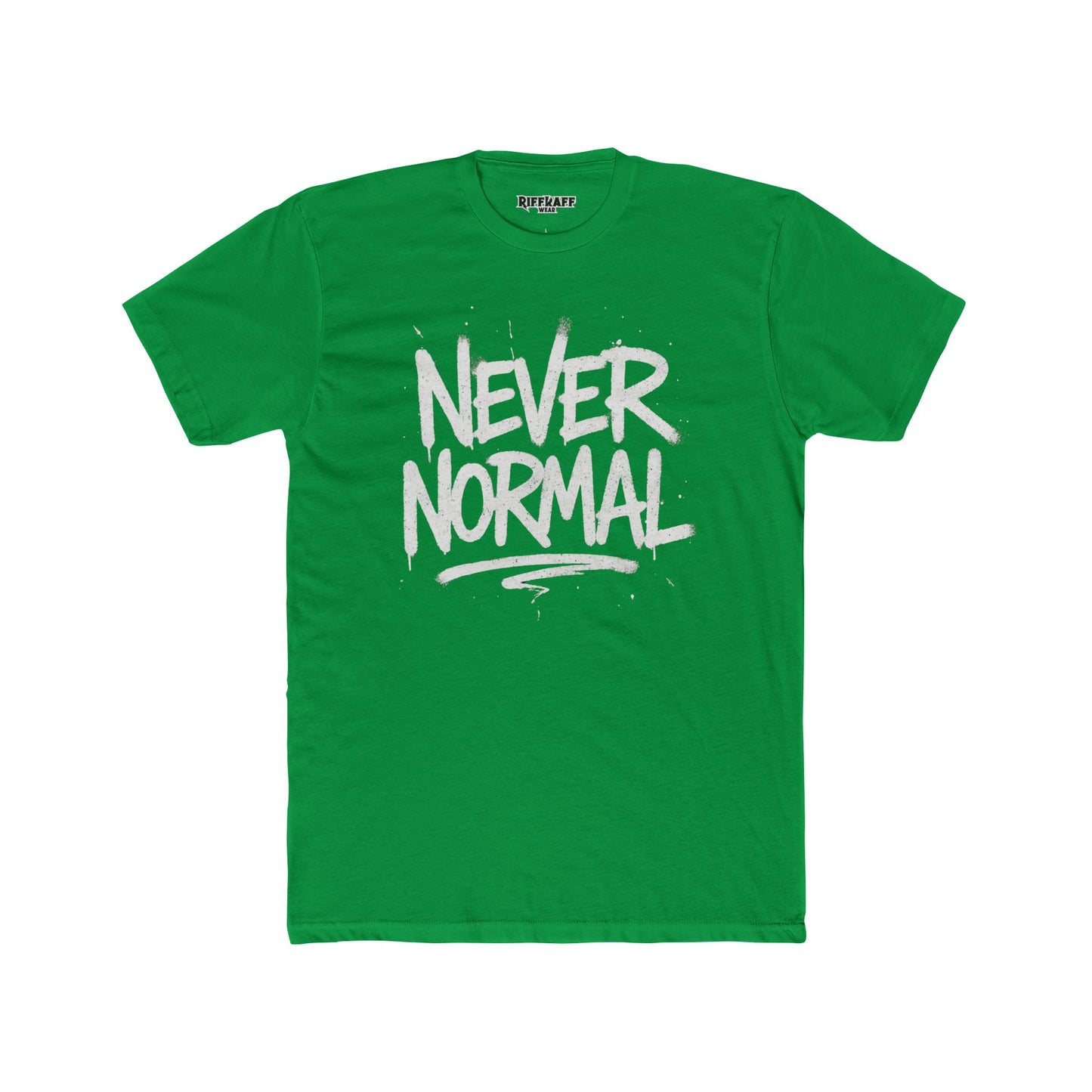 Never Normal Unisex Cotton Crew Tee - Casual Statement T-Shirt - Riff Raff Wear