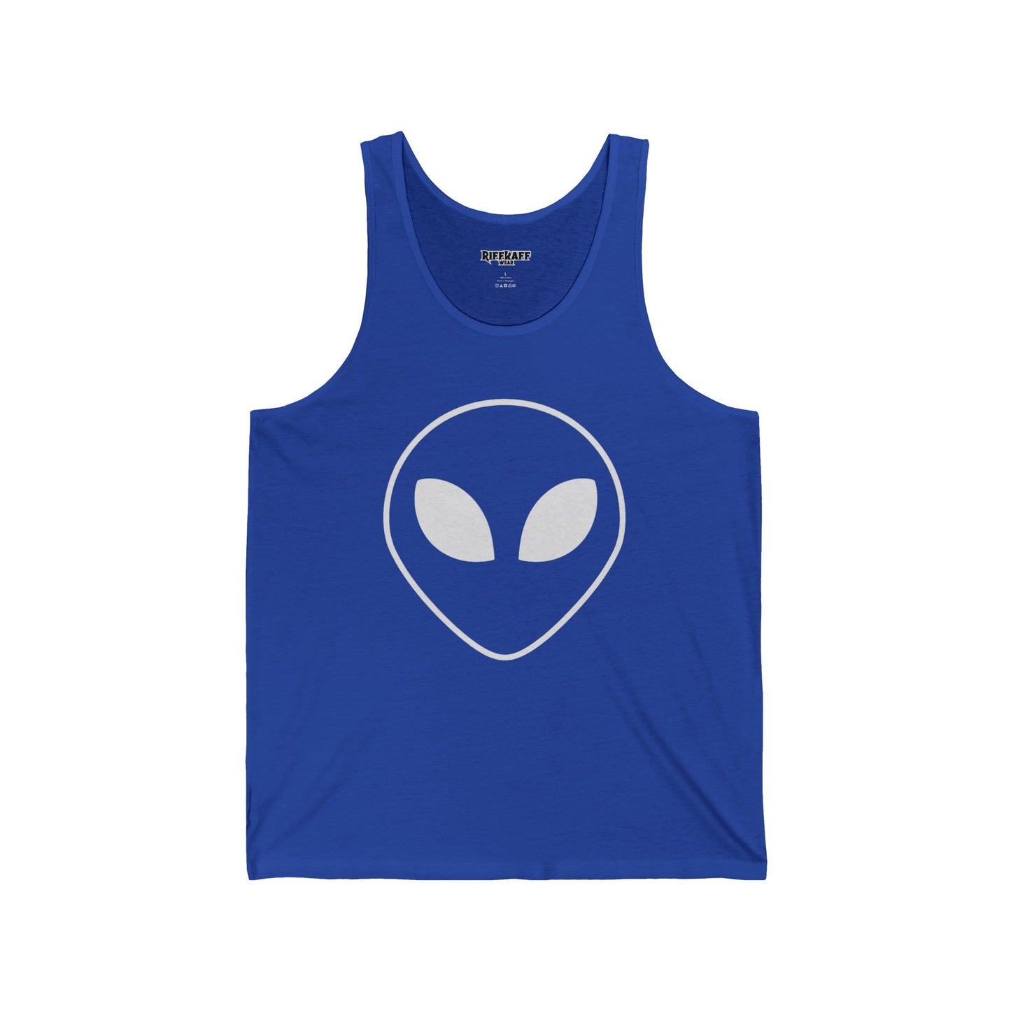 Unisex Jersey Tank with Om Symbol - Spiritual & Relaxed Vibe - Riff Raff Wear