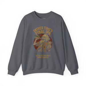 Funny Unisex Crewneck Sweatshirt - Father Time's Final IPA Design - Riff Raff Wear Underground