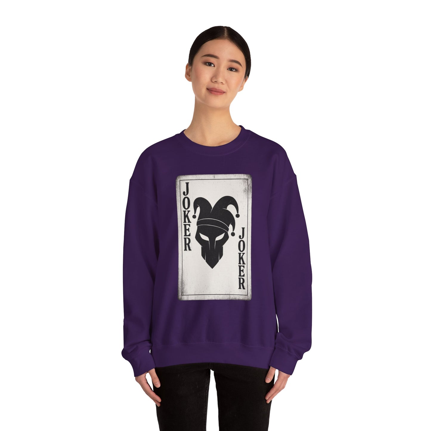 Joker Graphic Sweatshirt - Unisex Heavy Blend Crewneck - Riff Raff Wear