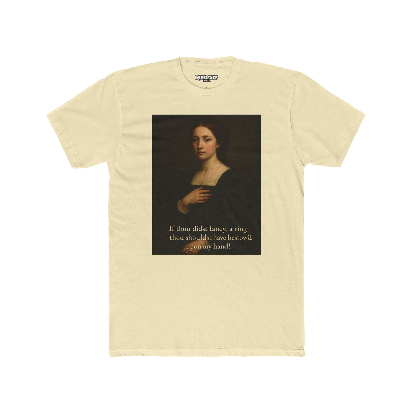 Artistic Unisex Cotton Crew Tee with Quote - Casualwear, Gift for Art Lovers - Riff Raff Wear