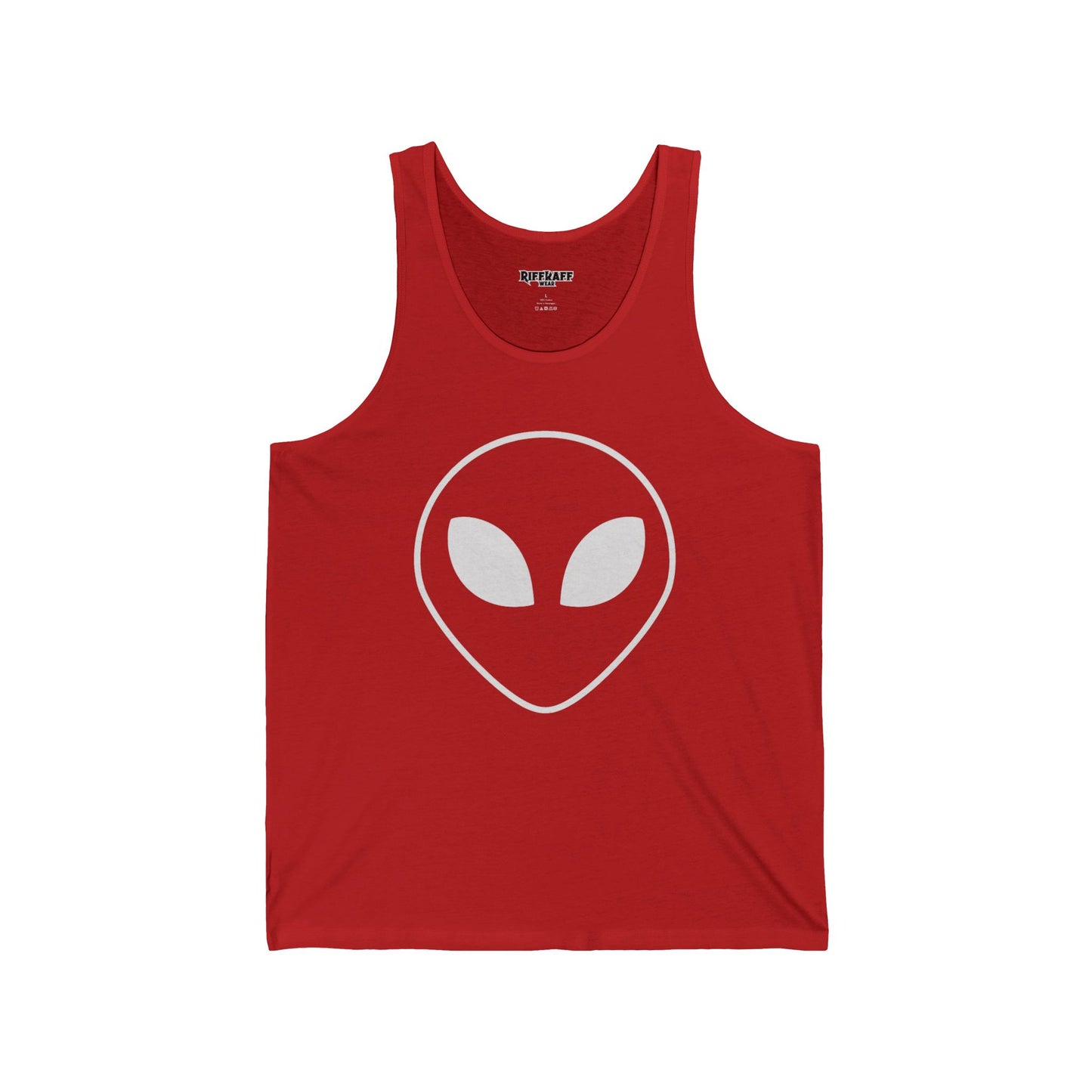 Unisex Jersey Tank with Om Symbol - Spiritual & Relaxed Vibe - Riff Raff Wear