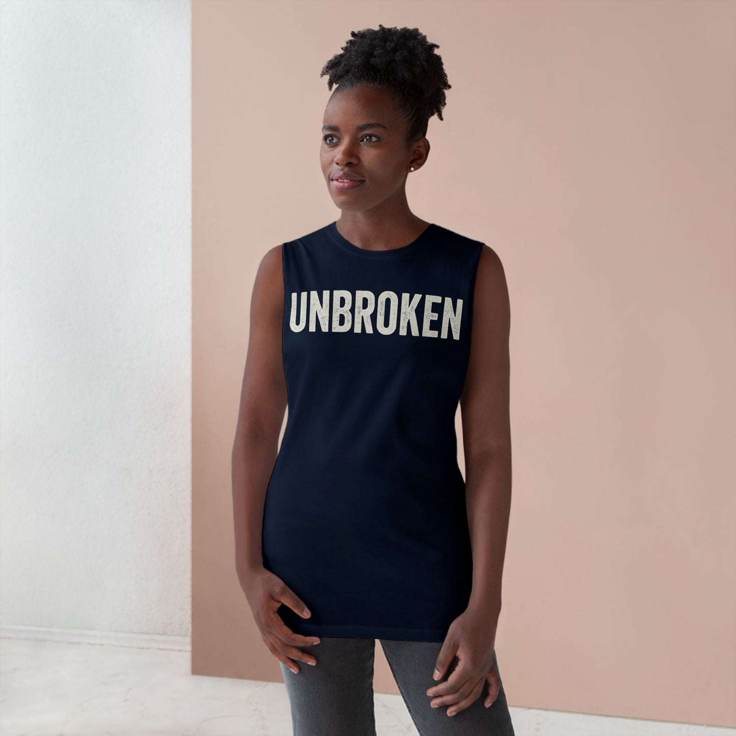 Unisex Unbroken Tank - Motivational Workout Apparel - Riff Raff Wear