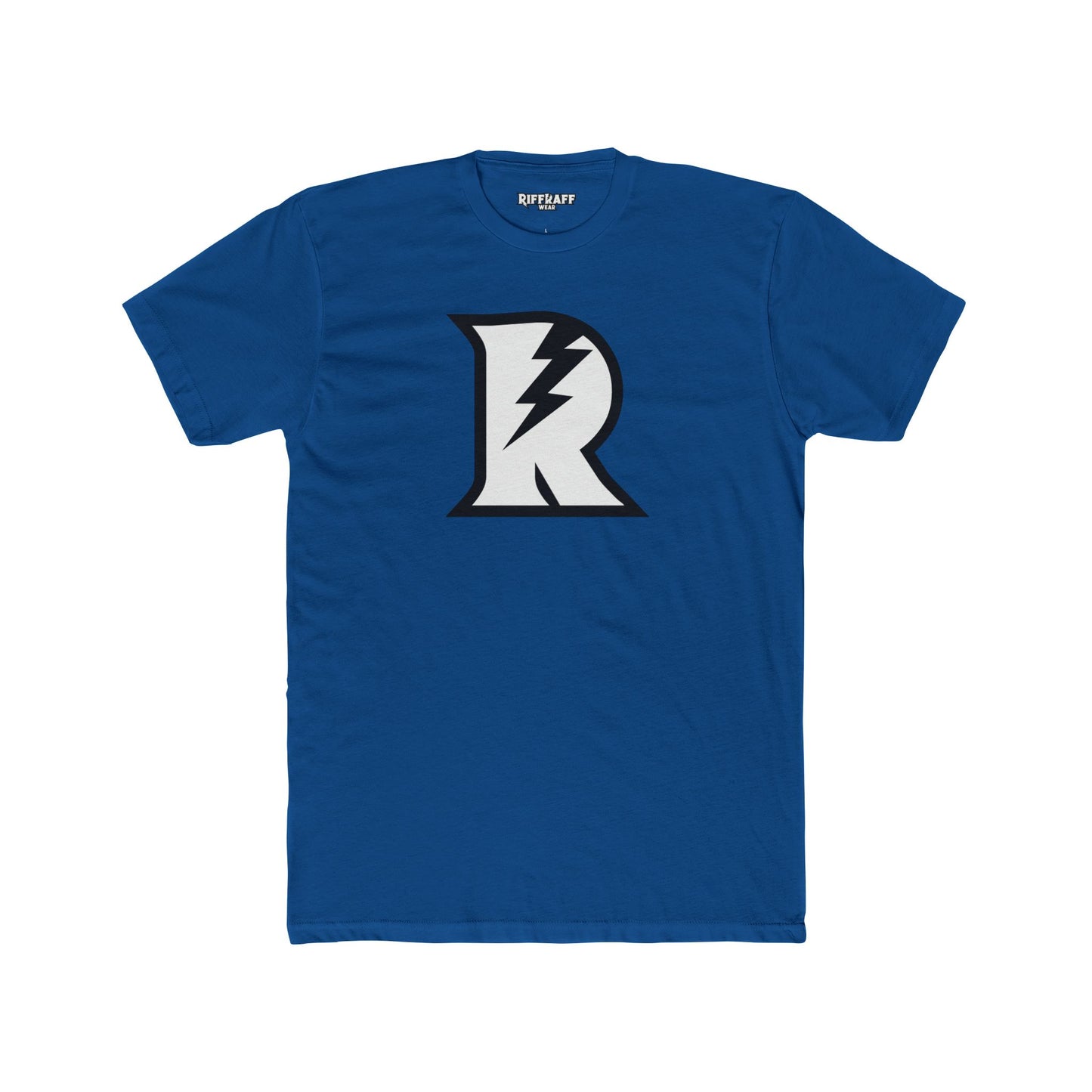 Unisex Cotton Crew Tee - Bold 'R' Lightning Logo - Casual Graphic T-Shirt - Riff Raff Wear