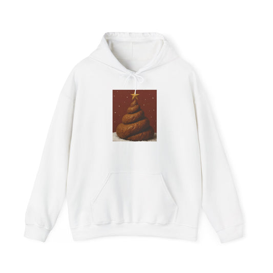 Funny Christmas Poop Tree Hoodie, Unisex Sweatshirt, Holiday Gift, Winter Fashion, Novelty Wear, Humorous Apparel - Riff Raff Wear