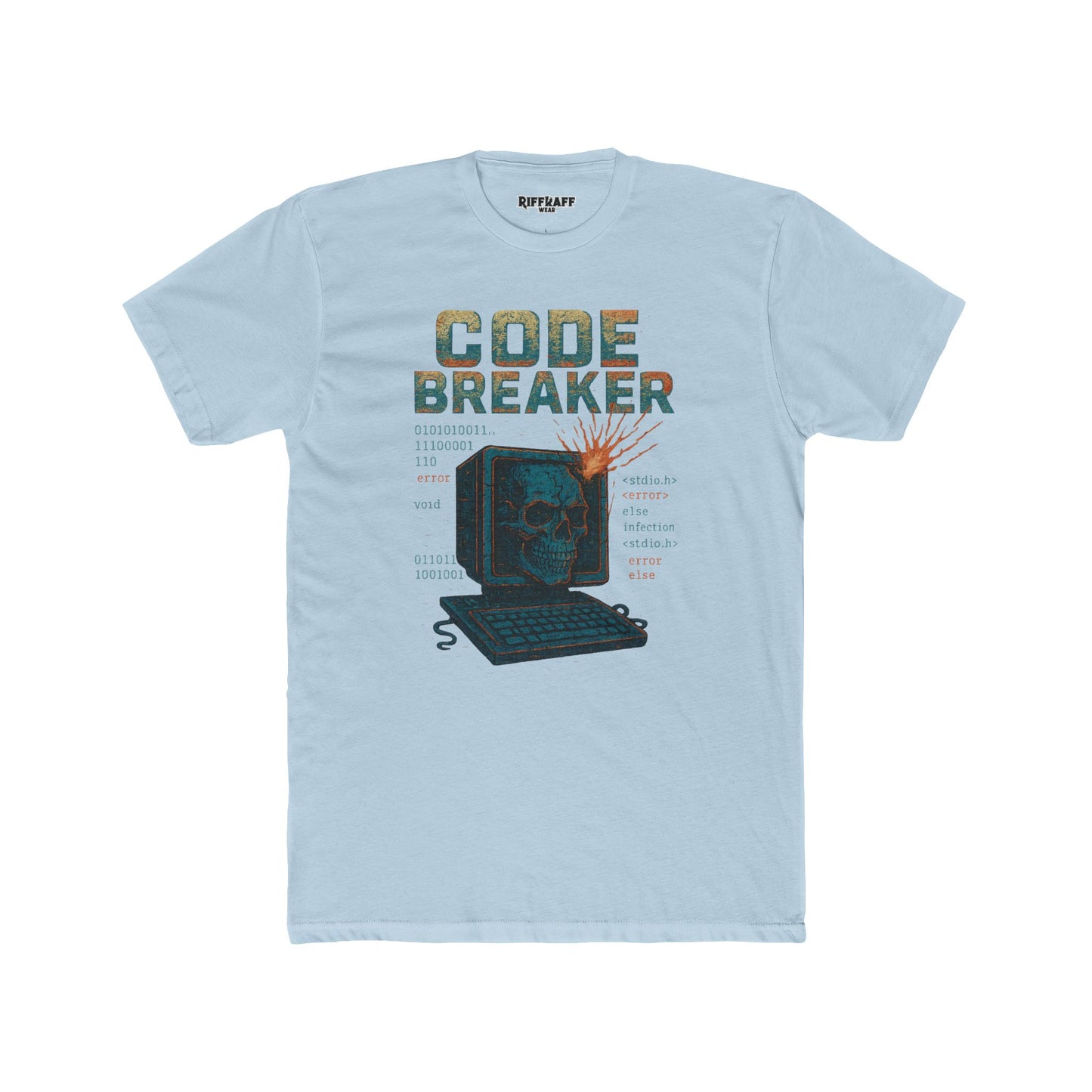 Unisex Cotton Crew Tee - Code Breaker Graphic Tee for Tech Lovers