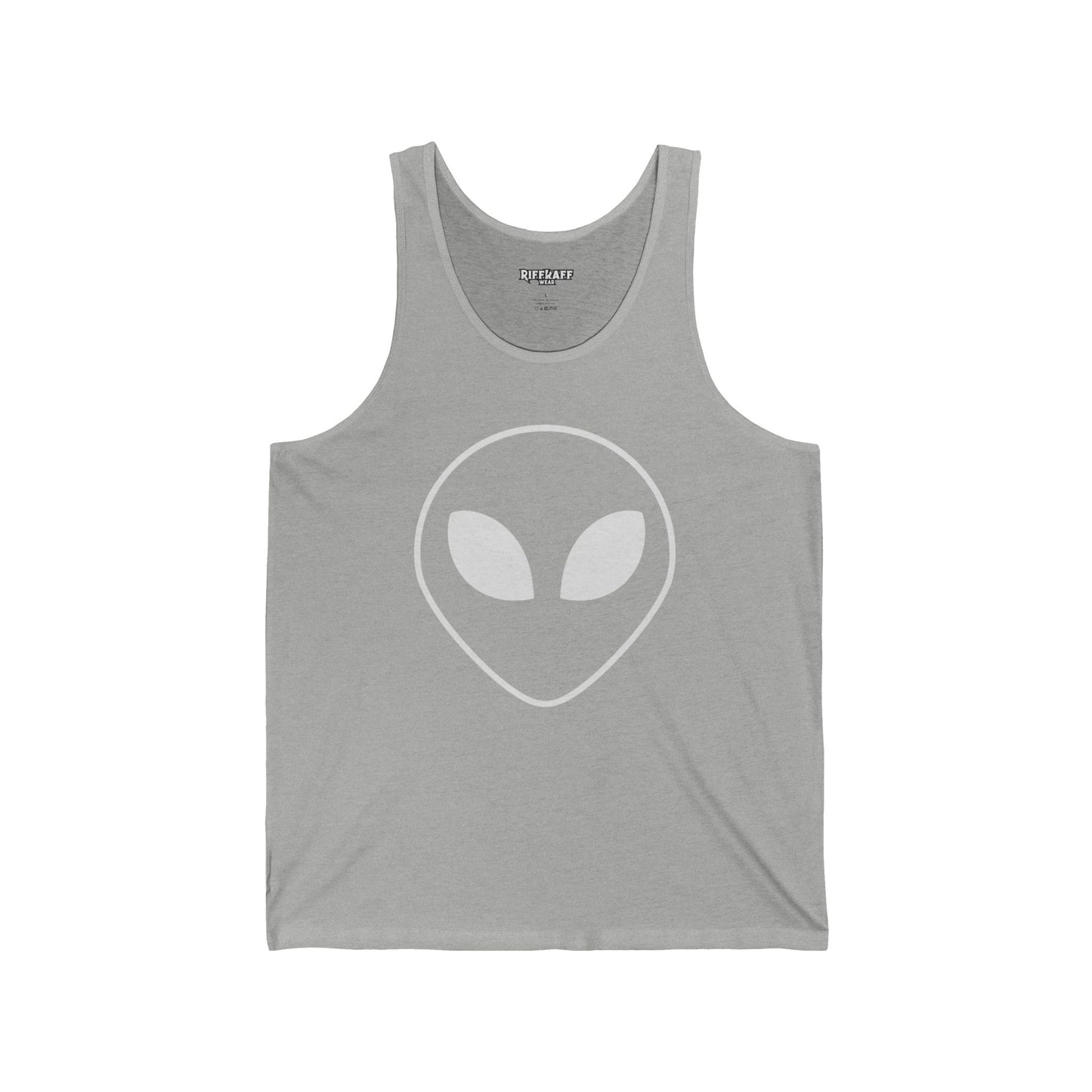 Unisex Jersey Tank with Om Symbol - Spiritual & Relaxed Vibe - Riff Raff Wear