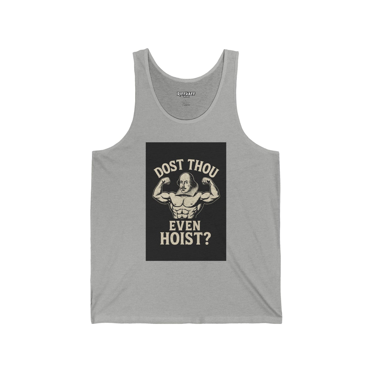 Dost Thou Even Hoist? - Unisex Jersey Tank for Fitness Enthusiasts - Riff Raff Wear