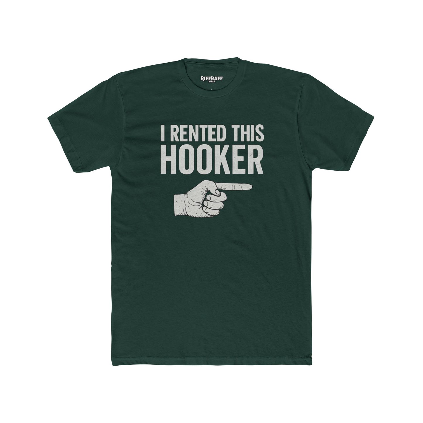 Funny Hooker Rental Unisex Cotton Tee, Humorous Gift for Friends, Casual Wear - Riff Raff Wear
