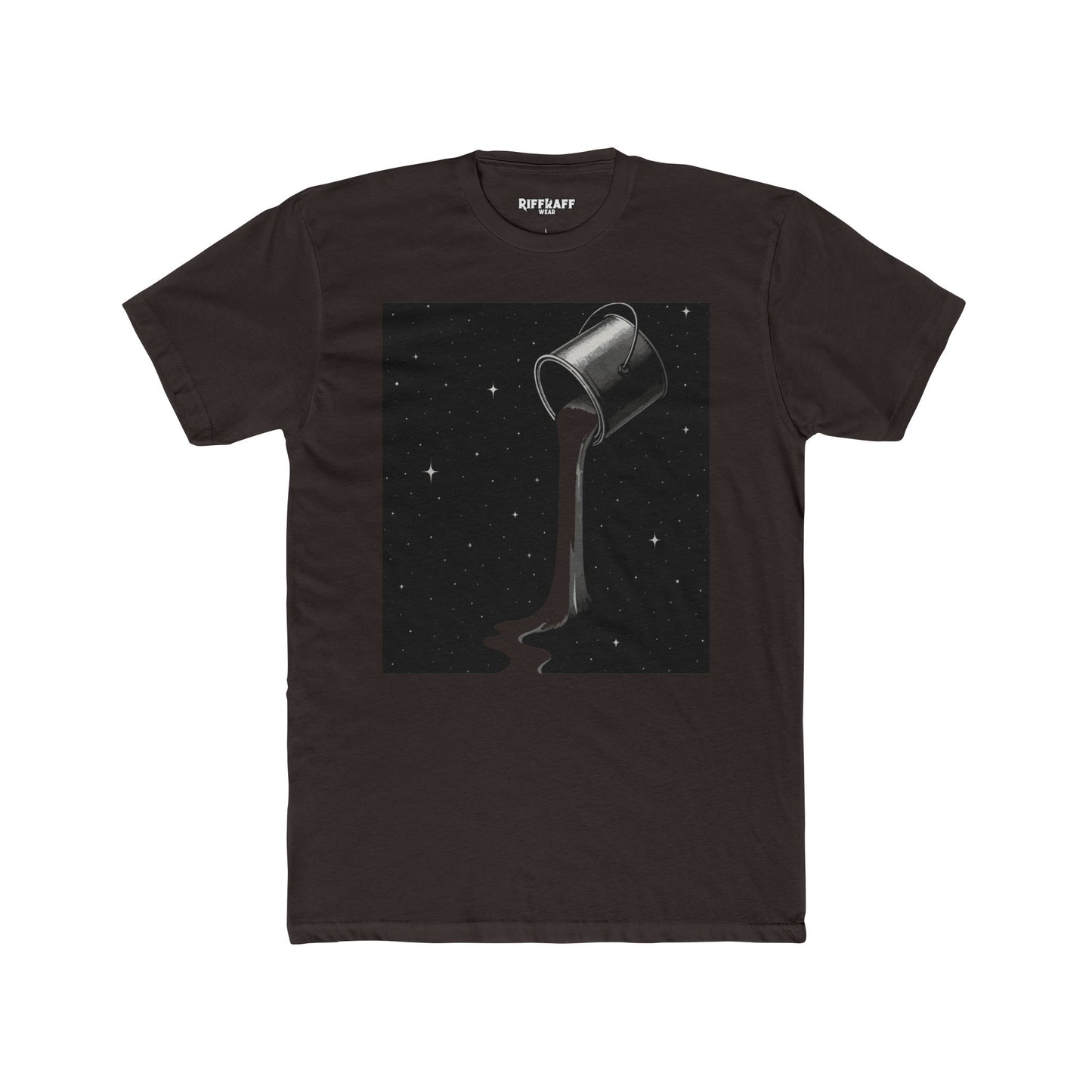 Cosmic Milk Unisex Cotton Crew Tee - Creative Graphic T-Shirt for Art Lovers - Riff Raff Wear