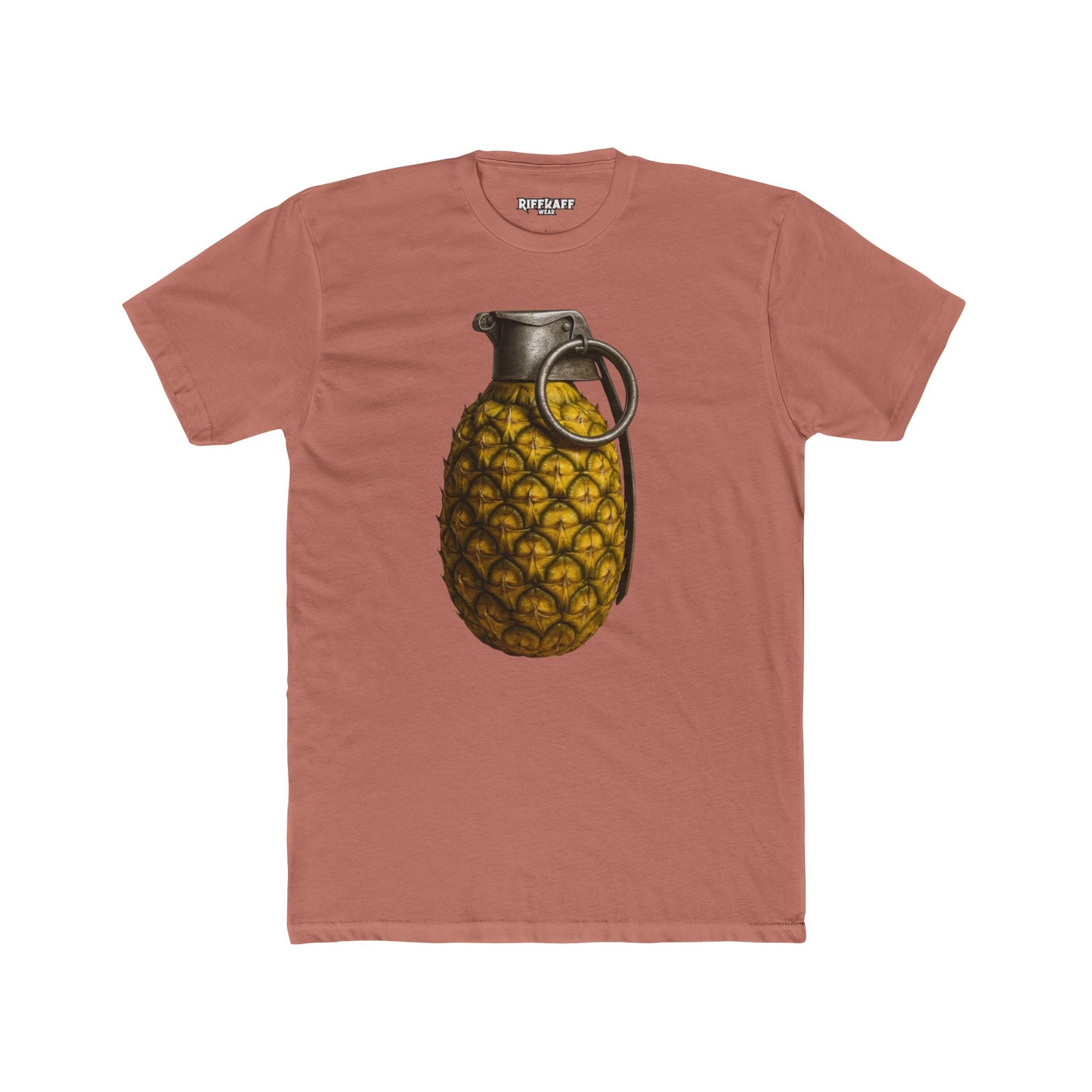 Unique Pineapple Grenade Unisex Cotton Crew Tee - Riff Raff Wear