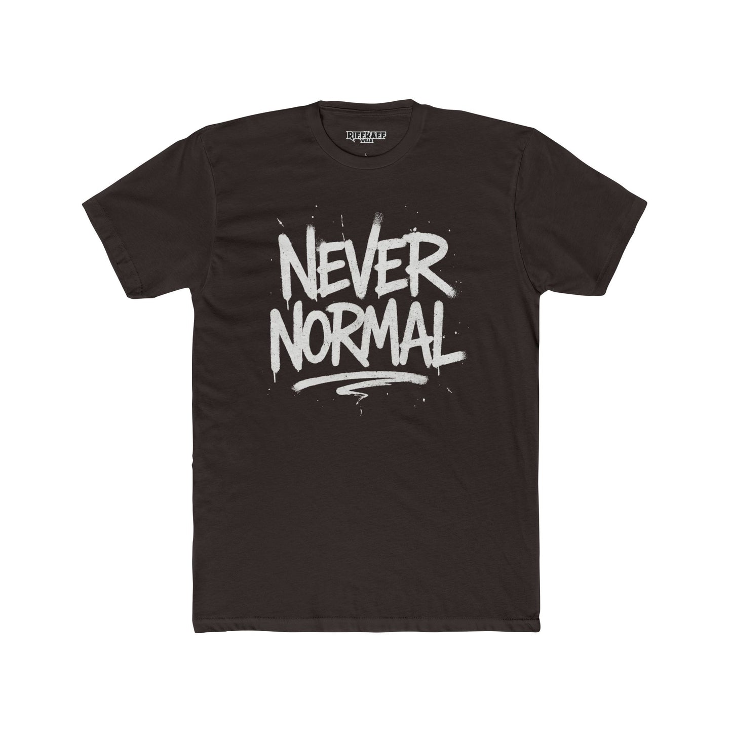 Never Normal Unisex Cotton Crew Tee - Casual Statement T-Shirt - Riff Raff Wear